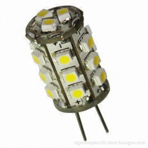 G4 LED Light with high-output LED chip and light output comparable to a 10W bulb